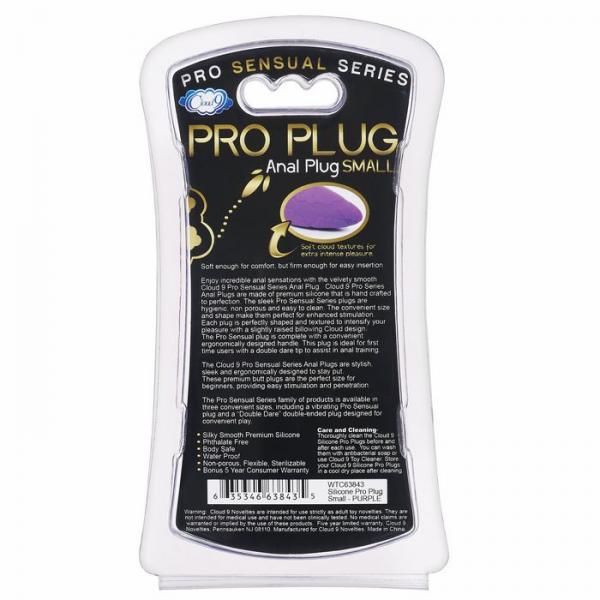 Cloud 9 Silicone Pro Plug Small Purple Sex Toy Product