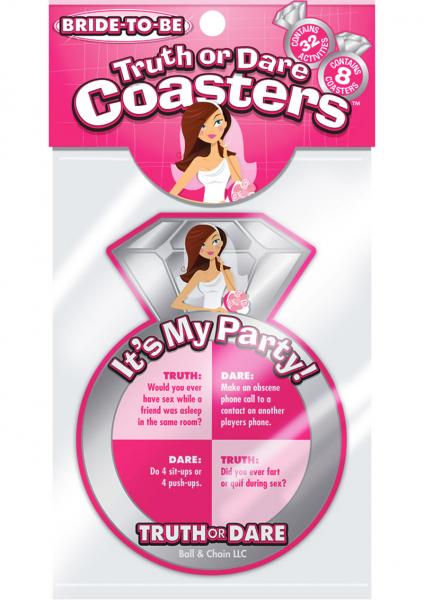 Bride To Be Truth Or Dare Coasters Party Game Sex Toy Product