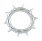 The Spiked Silicone Cock Ring White Sex Toy Product