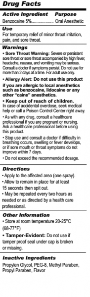 Frozen Deep Throat Desensitizing Spray 4oz Sex Toy Product