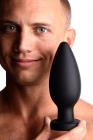 Colossus XXL Silicone Anal Plug Suction Cup Black Sex Toy Product