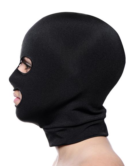 Facade Spandex Hood With Eyes And Mouth Holes Black O/S Sex Toy Product