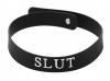 Slut Silicone Collar Black O/S Sex Toy Product Image 1