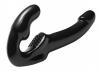 Revolver Strapless Strap On G-Spot Dildo Black Sex Toy Product Image 2