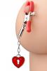 Charmed Heart Padlock Nipple Clamps Sex Toy Product Image 2