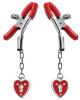 Charmed Heart Padlock Nipple Clamps Sex Toy Product Image 1