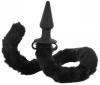 Bad Kitty Silicone Cat Tail Anal Plug Black Sex Toy Product Image 1