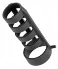 Power Cage Silicone E-Stim Cock And Ball Sheath Black Sex Toy Product