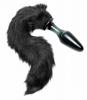 Tailz Midnight Fox Tail Glass Anal Plug Black Sex Toy Product Image 1