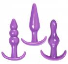 Anal Trainer 3 Piece Anal Play Kit Purple Sex Toy Product