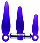 Fanny Fiddlers 3 Piece Finger Rimmer Bullet Vibrator Purple Sex Toy Product