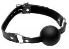 Strict XL 2 Inches Silicone Ball Gag Black O/S Sex Toy Product