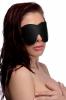 Strict Fleece Lined Blindfold Black O/S Sex Toy Product Image 2