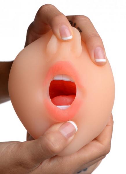 Sarah's Sexy Mouth Blow Job Stroker Beige Sex Toy Product