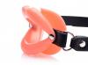 Sissy Mouth Gag Pink Silicone Lips Black Strap Sex Toy Product Image 2