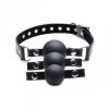 Strict Interchangeable Silicone Ball Gag Set Black Sex Toy Product Image 1