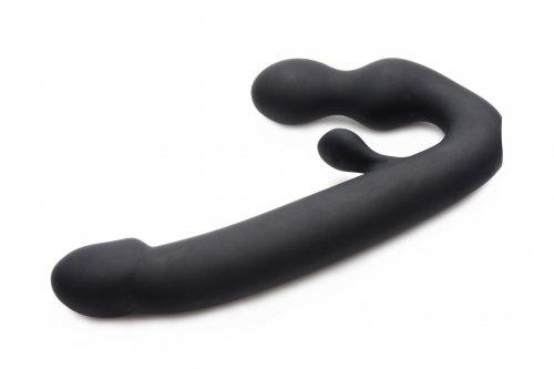 Tri-Volver 7X Vibrating Strapless Strap On Black Sex Toy Product