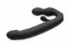 Tri-Volver 7X Vibrating Strapless Strap On Black Sex Toy Product Image 4