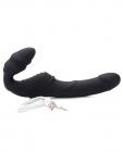 Strap U Slim Rider Ribbed Vibrating Strapless Strap On Sex Toy Product