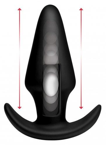 Kinetic Thumping 7X Large Black Butt Plug Thump It! Sex Toy Product