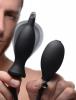 Dark Inflator Silicone Inflatable Anal Plug Black Sex Toy Product Image 4