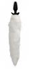 Vibrating White Fox Tail Slender Anal Plug Sex Toy Product Image 4
