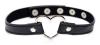 Dark Heart Chrome Black Choker Black O/S Sex Toy Product Image 1