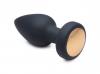 Booty Sparks Silicone Vibrating LED Plug Medium Black Sex Toy Product Image 2