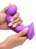 Squeeze-It Squeezable Wavy Dildo Purple Sex Toy Product Image 2