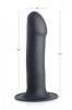 Squeeze-It Squeezable Phallic Dildo Black Sex Toy Product Image 1