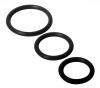 Trinity Silicone Cock Rings Black Sex Toy Product Image 1