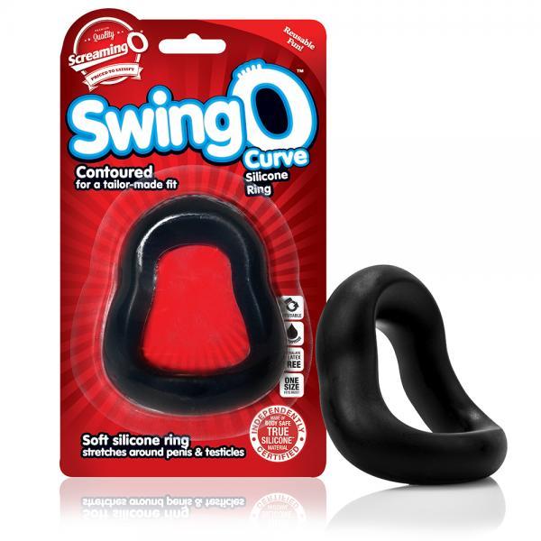 Screaming O SwingO Curved Black C-Ring Sex Toy Product