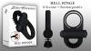 Bell Ringer Black Vibrating Cock Ring & Ball Strap Sex Toy Product Image 3