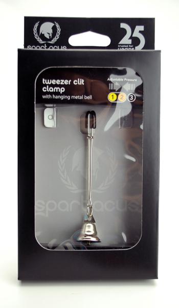 Bell Clit Clamp With Tweezer Tip - Silver	 Sex Toy Product