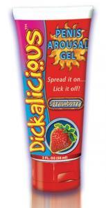 Dickalicious Penis Arousal Gel 2oz Strawberry Sex Toy Product