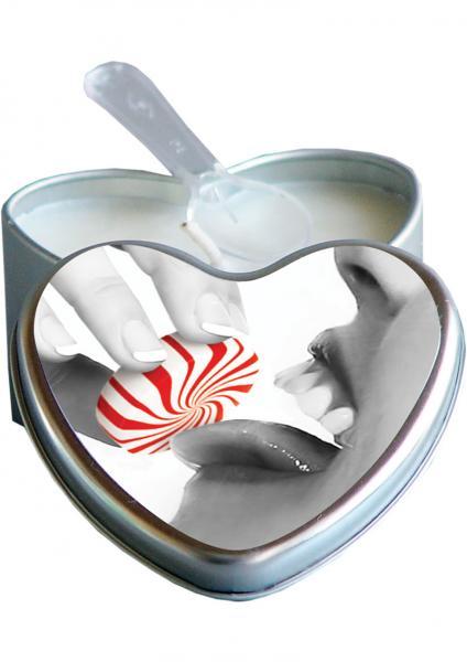 Edible Heart Candle Mint 4 oz Sex Toy Product