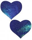 Pastease Blue Spectrum Liquid Heart Pasties O/S Sex Toy Product