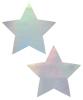 Pastease Holographic Star Silver Pasties O/S Sex Toy Product Image 1