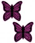 Pastease Purple Glitter Butterfly Pasties O/S Sex Toy Product