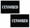 Censored Bar Black Pasties O/S Sex Toy Product Image 1