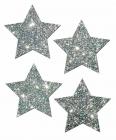 Petites Silver Glitter Star O/S 2 Pack Pasties Sex Toy Product