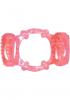 Humm Dinger Double Dinger Dual Vibrating Cock Ring Magenta Sex Toy Product Image 1