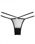 Adore Sheer Naughty Vanilla Panty Black O/S Sex Toy Product
