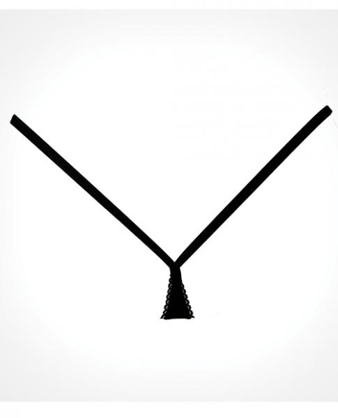 Adore Between The Cheats Wetlook Panty Black O/S Sex Toy Product