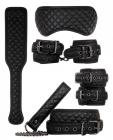 Adam & Eve's Fetish Dreams Intermediate Bondage Set - Black Sex Toy Product