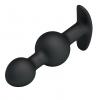 Pretty Love 4.05 inches Silicone Anal Plug with Ball Black Sex Toy Product Image 2