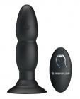Pretty Love Remote Control Beaded Plug 4 Function Black Sex Toy Product