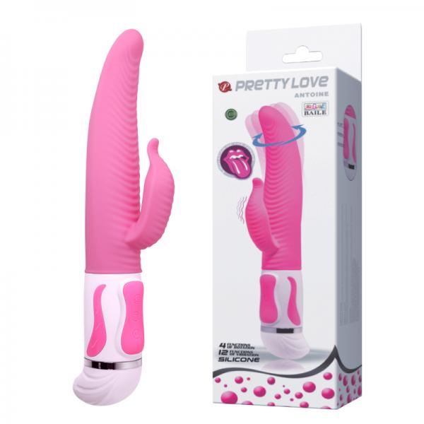 Pretty Love Antoine Twisting Rabbit Vibrator Pink Sex Toy Product