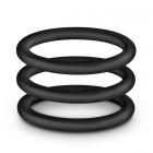 Performance VS3 Pure Premium Silicone Cockrings Large Black Sex Toy Product