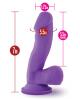 Ruse Juicy Purple Realistic Dildo Sex Toy Product Image 3